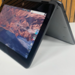 HP ProBook x360 11 G2 2-in-1 touchscreen laptop in tablet and laptop mode, compact rugged design for students