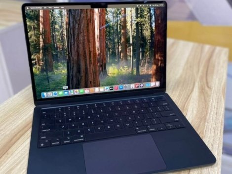 Apple MacBook Air M2 lightweight laptop in Space Gray